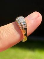 18K gouden ring 32 natuurlijke diamanten 1.60ct certificaat!, Sieraden, Tassen en Uiterlijk, Ringen, 19 tot 20, Ophalen of Verzenden