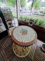 Mozaïek tuinsetje, Tuin en Terras, Tuinsets en Loungesets, Ophalen, Gebruikt, 2 zitplaatsen