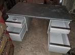Bureel metalen bureau werktafel, Antiek en Kunst, Ophalen