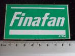 sticker fina fan logo fina tankstation tanken, Verzenden, Zo goed als nieuw, Bedrijf of Vereniging