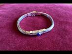 Buddha to buddha armband “ Ellen XS met blauwe steen, Ophalen of Verzenden, Zo goed als nieuw, Zilver