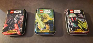 Nieuw: 3x Lege Lego Star Wars trading cards mini tins beschikbaar voor biedingen