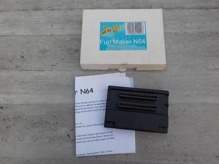 Nintendo 64 converter import games adapter Fun Maker N64, Spelcomputers en Games, Games | Nintendo 64, Nieuw, Overige genres, Ophalen of Verzenden