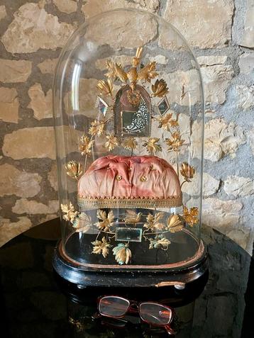 Franse brocante antieke grote bruidsstolp stolp beschikbaar voor biedingen