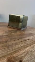 Theelicht houder met houten voet, Huis en Inrichting, Bruin, Ophalen of Verzenden, Zo goed als nieuw, Kaars