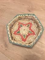 Vintage kringloop mandje, Huis en Inrichting, Woonaccessoires | Onderzetters, Ophalen of Verzenden, Zo goed als nieuw