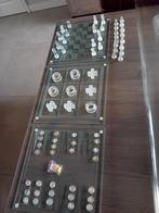 Glazen Dambord schaakbord  set van 4 spellen, Hobby en Vrije tijd, Gezelschapsspellen | Bordspellen, Onbekend, Ophalen of Verzenden