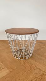 Ferm Living wire basket kleur sand met donkerbruin deksel, Huis en Inrichting, Ophalen, Minder dan 45 cm, Minder dan 55 cm, Metaal of Aluminium