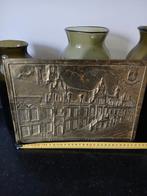 Antieke koperen plaquette stadhuis Leiden, Antiek en Kunst, Antiek | Koper en Brons, Ophalen of Verzenden
