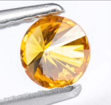 0.32ct Fancy Intense Yellowish Orange Diamant beschikbaar voor biedingen