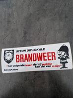 3701 Brandweer Sticker - Steun uw lokale brandweer!, Ophalen of Verzenden