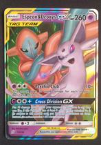 Espeon & Deoxys GX - Pokémon kaart, Hobby en Vrije tijd, Verzamelkaartspellen | Pokémon, Ophalen of Verzenden, Zo goed als nieuw