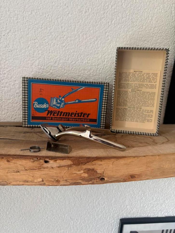 Vintage handtondeuse Busch’s Weltmeister – barber tool -, Verzamelen, Merken en Reclamevoorwerpen, Zo goed als nieuw, Gebruiksvoorwerp