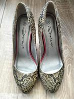 Dolcis schoen met slangenprint en houten hak mt 37  zgan, Kleding | Dames, Schoenen, Dolcis, Pumps, Ophalen of Verzenden, Zo goed als nieuw