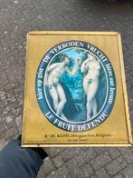 Reclamebord de verboden vrucht, Verzamelen, Merken en Reclamevoorwerpen, Ophalen of Verzenden, Zo goed als nieuw, Reclamebord