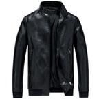 Vintage handmade real leather jacket, Ophalen of Verzenden, Nieuw, Zwart