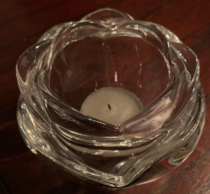 Adria Kristallen sfeerlicht / Waxine lichthouder, Huis en Inrichting, Woonaccessoires | Kandelaars en Kaarsen, Gebruikt, Kandelaar