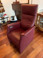 Prominent elektrische relaxfauteuil leer, Huis en Inrichting, Fauteuils, Ophalen, Gebruikt, 50 tot 75 cm, Leer