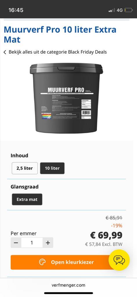 NIEUW - Sandy Beach muurverf emmers 10 liter - 13 emmers, Doe-het-zelf en Verbouw, Verf, Beits en Lak, Nieuw, Verf, 10 tot 15 liter
