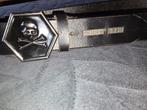 Philipp Plein zwarte leren dames riem 85cm, Ophalen, Gedragen, Zwart, 5 cm of meer