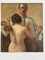 1903 Lovis Corinth 120 jaar oud - Schilder en zijn model, Antiek en Kunst, Ophalen of Verzenden