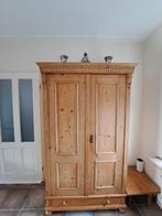 Antiek geloogd grenen 2-deurskast, Antiek en Kunst, Ophalen