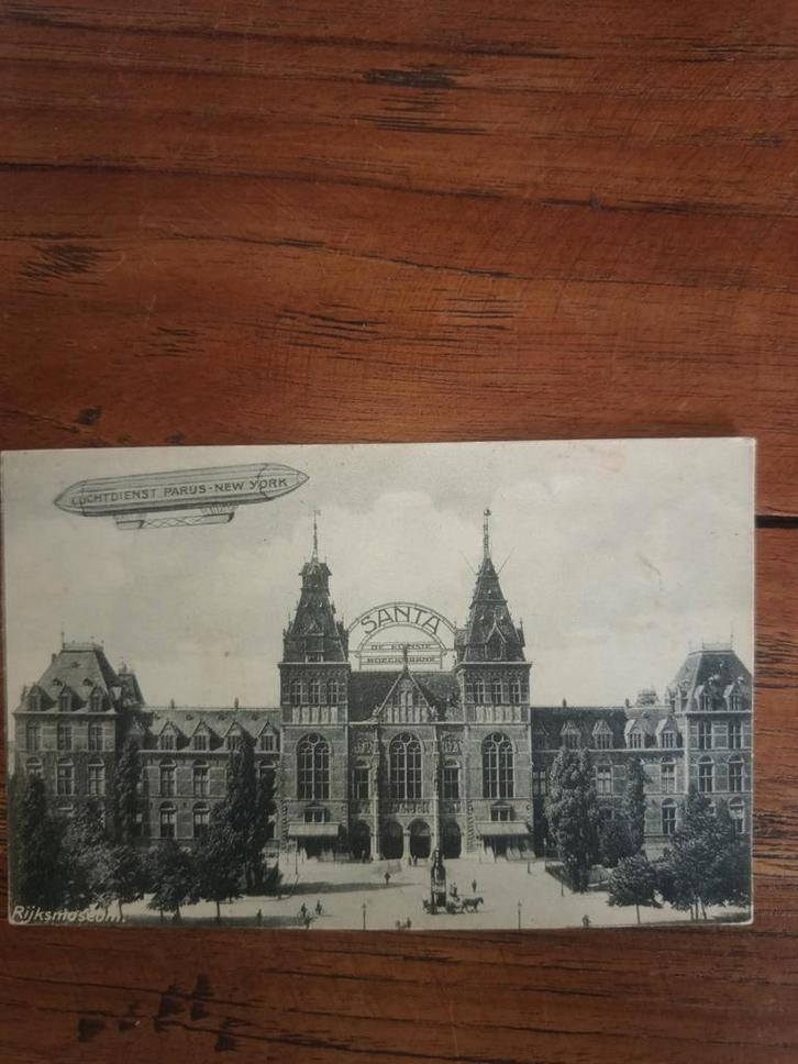 Oude Ansichtkaart Rijksmuseum Amsterdam - 1919, Verzamelen, Ansichtkaarten | Nederland, Gelopen, Noord-Holland, Voor 1920, Ophalen of Verzenden
