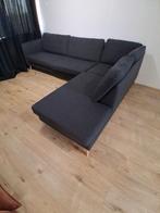 Te koop  nieuw compleet zits hoek bank kwaliteit stof grijs, Ophalen of Verzenden, Nieuw, Stof