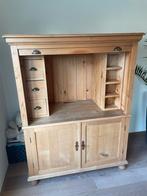 Grenen secretaire/tv kast/computerkast, Ophalen, Minder dan 50 cm, Gebruikt, 100 tot 150 cm