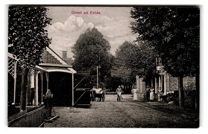 Eelde, Groet uit Eelde, Verzamelen, Ansichtkaarten | Nederland, Gelopen, Drenthe, 1920 tot 1940, Verzenden