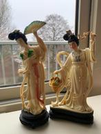 twee prachtige geisha's Made in Hong Kong H 30 cm, Ophalen of Verzenden