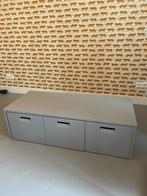 Bank met lades in grijs ook te gebruiken als bijv. Tv meubel, Huis en Inrichting, Kasten | Televisiemeubels, Ophalen, 100 tot 150 cm