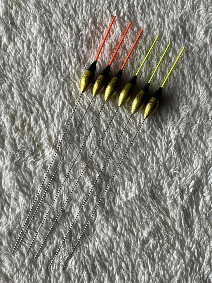 adv 74 / NIEUW set 6 dobbers VAN DEN EYNDE 0,20gr, Watersport en Boten, Hengelsport | Witvissen, Nieuw, Dobber of Lood, Ophalen of Verzenden