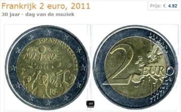 Frankrijk € 2.00 Herdenkingsmunten 3x zie foto's