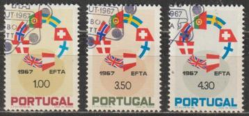 M 368. Portugal 1043/45 gest. Vlaggen beschikbaar voor biedingen