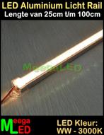 LED Profiel Rigid Strip Bar Rail 25cm-100cm Warmwit, Nieuw, LEDverlichting, LEDprofiel, Ophalen of Verzenden