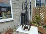 nieuwstaat antiek vintage gietijzeren openhaard set, Ophalen of Verzenden
