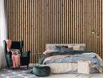 Hout fotobehang Latten verticaal, industrieel behang, trendy, Huis en Inrichting, Stoffering | Behang, Verzenden, Minder dan 10 m²
