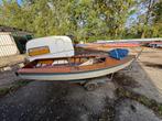 Houten schakel midzwaard zeilboot op trailer hoge fun factor, Watersport en Boten, Ophalen, Geen motor, Gebruikt, Schakel