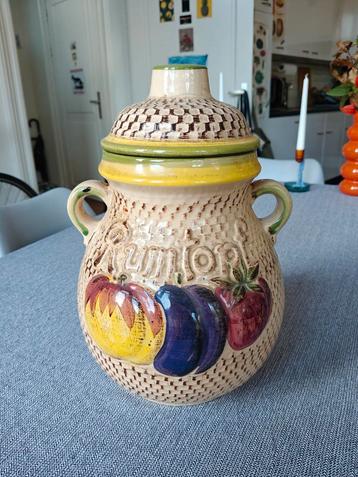 Vintage Keramische Pot met Deksel beschikbaar voor biedingen