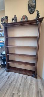 Houten Boekenkast met Planken, Ophalen, Met plank(en), Gebruikt, 100 tot 150 cm