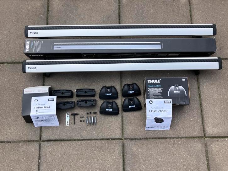 Thule Wingbar 961 aluminium, compleet, Auto diversen, Dakdragers, Zo goed als nieuw, Ophalen