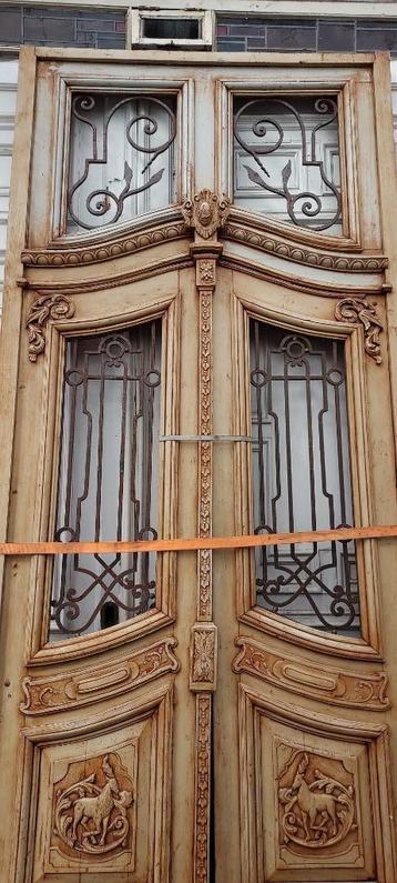  monumentale deur schitterend hang/sluitwerk /smeedwerk beschikbaar voor biedingen
