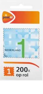 Postzegels op rol - Nederland 1, Postzegels en Munten, Postzegels | Nederland, Ophalen of Verzenden, Na 1940, Postfris