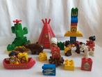 Duplo vintage indianen set met totempaal,  tipi,  kano, Kinderen en Baby's, Speelgoed | Duplo en Lego, Ophalen of Verzenden, Zo goed als nieuw