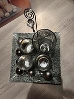 Zilver waxine plateau 20x20, Ophalen of Verzenden, Zo goed als nieuw