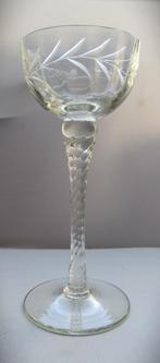 Murano geslepen likeurglas op voet~Gaaf~Glas geslepen krista, Antiek en Kunst, Ophalen of Verzenden