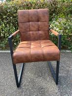 EETKAMERSTOEL INDUSTRIËLE  COGNAC  ARM TIJDELIJK SUPER ACTIE, EETKAMERSTOEL INDUSTRIËLE  COGNAC  ARM TIJDELIJK SUPER ACTIE, Bruin