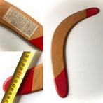 Vintage houten boemerang EMWE originele instructiesticker DE, Verzenden