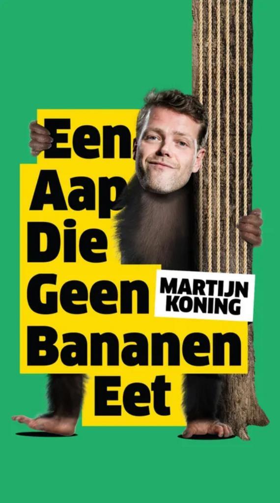 2 Kaartjes Martijn Koning - Lawei Drachten, Tickets en Kaartjes, Theater | Musical, Twee personen, December